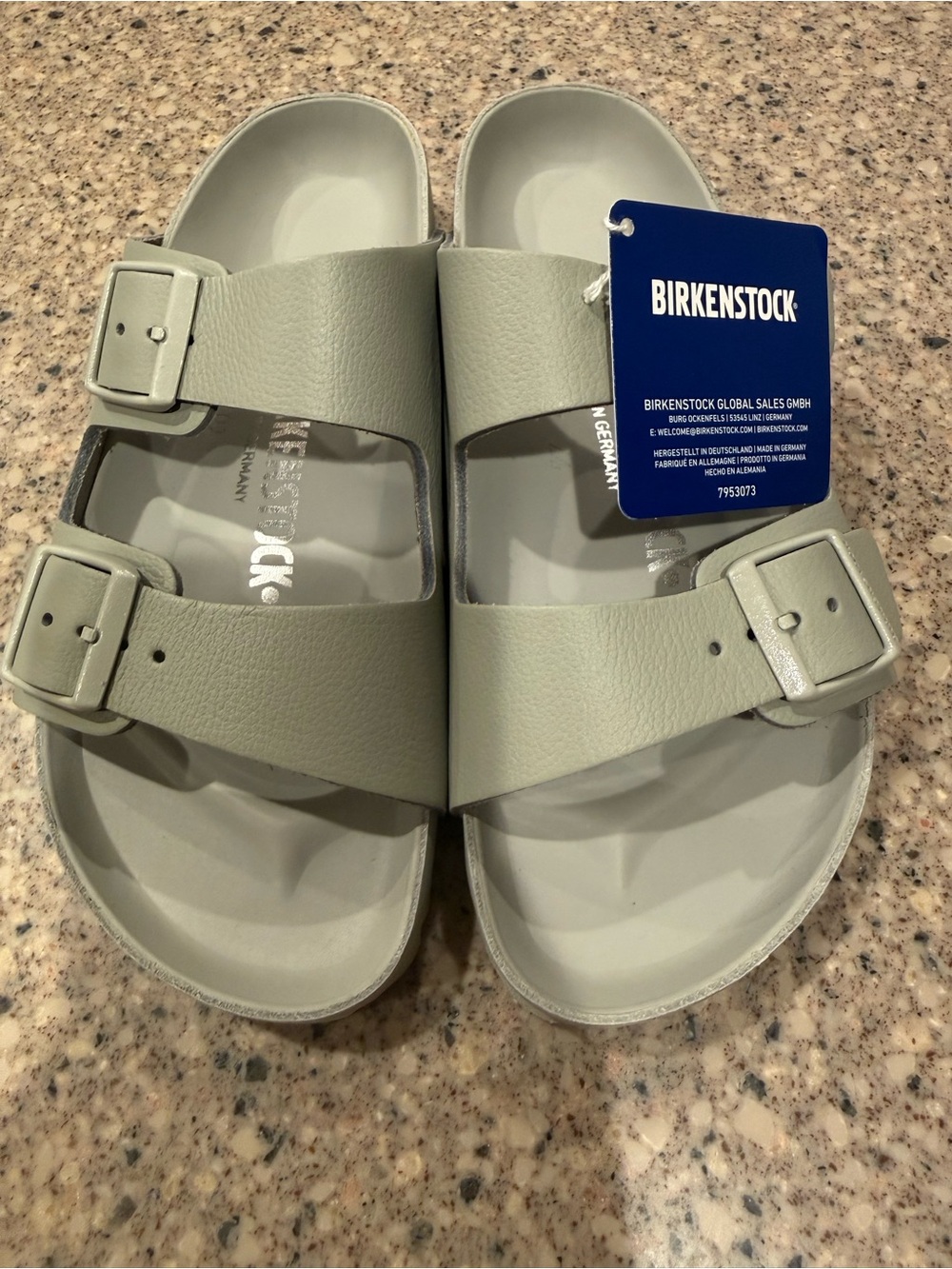 Birkenstock Arizona Sandals in mineral gray